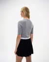 MONICA RIBBED SWEATER HT.GREY