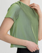 MELFORD TOP IRIDESCENT LIME GREEN