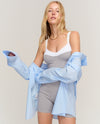 KIZZY RIBBED JUMPSUIT HTR. GREY & WHITE COMBO