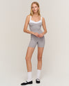 KIZZY RIBBED JUMPSUIT HTR. GREY & WHITE COMBO
