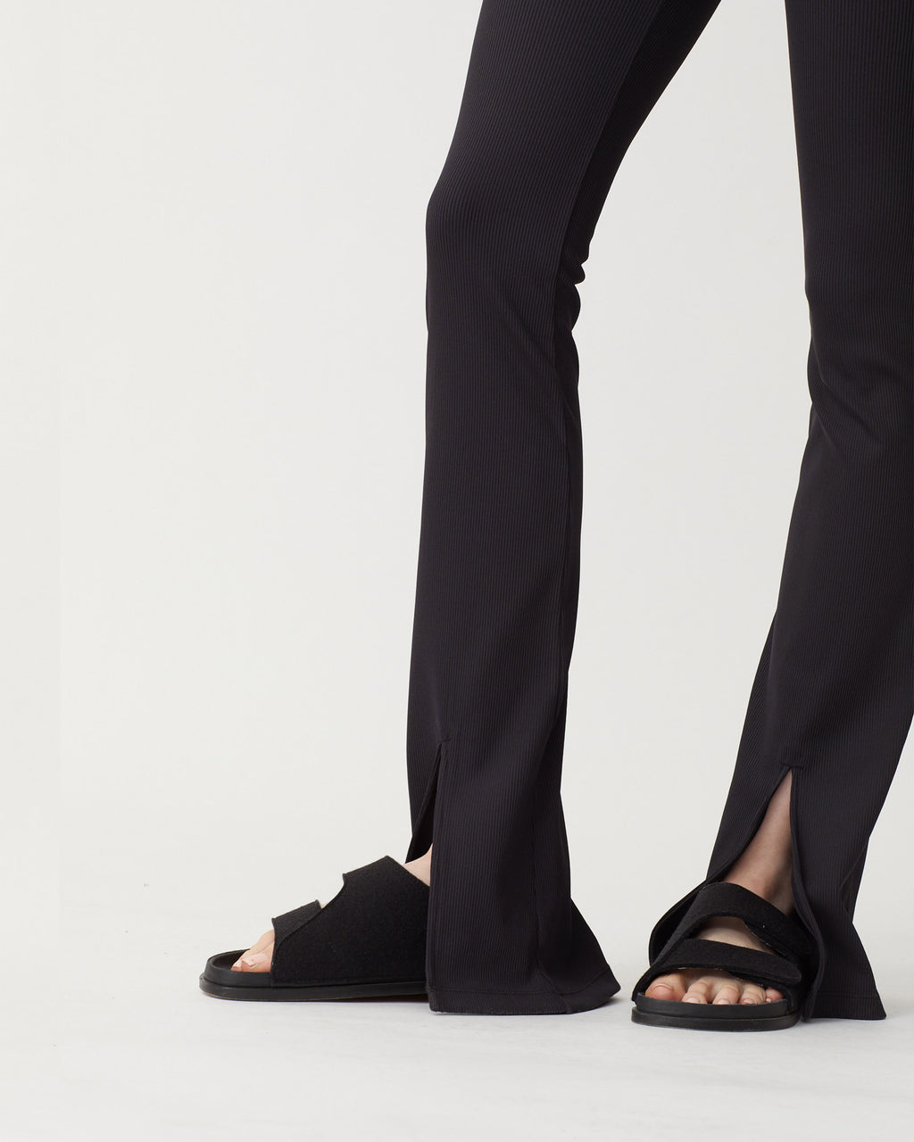 DAMIEN RIBBED PANTS BLACK